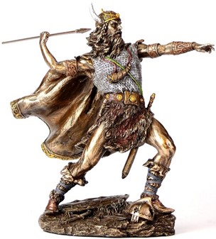 DEN PERFEKTE GAVE TIL HAM. Pynteting, figur af viking med spyd
