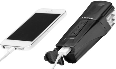 Tripper - Genopladelig cykelforlygte. 500 lumen LED og powerbank i ét