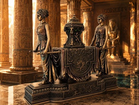 INSPIRATION TIL INDRETNING. Imponerende Art Deco ur i bærestol form
