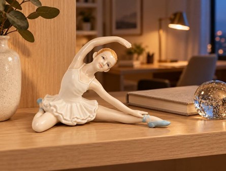 PORCELÆNSFIGUR. Flot porcelæn figur af ballerina. Gave til danserinde