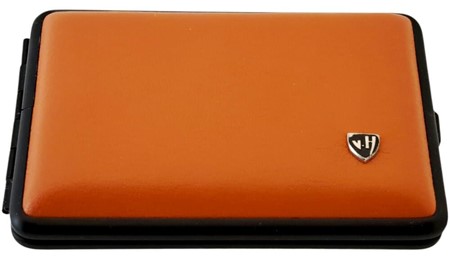 Eksklusivt Cigaret Etui i Rust Orange Læder. Kompakt med karakter