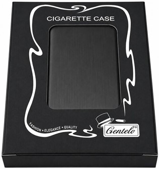 Sort Cigaret Etui Metal. Luksus til dine lange cigaretter