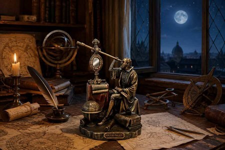 Galileo Galilei Figur. Forvandl dit hjem til et univers af opdagelser