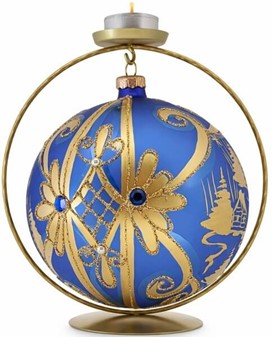 Stor Julekugle Blå. Et Uundværlig Element til Din Julepynt, Ø 15 cm