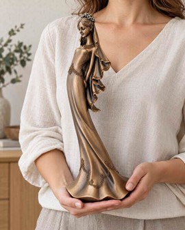 Bedste Bryllupsgave. Tidløs elegance - eksklusiv bronze brudefigur
