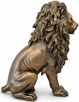 Majestætisk Løve Figur. Når Styrke og Elegance Bliver Kunst i Dit Hjem