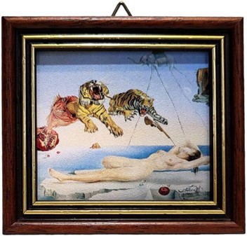 MALERIER TIL STUEN. Lille kopi af Salvador Dalí kendt maleri
