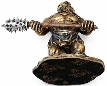 Viking figur med Humor: Kriger med Kølle og med et truende blik!
