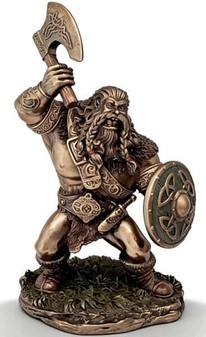 Frygtløs Vikingekriger. Humoristisk Dekorativ Figur til Hjem og Kontor