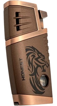 Cigar Lighter. Kobber stormlighter med dobbelt Jet flamme og punch