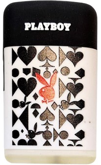 BILLIGE GAVER TIL HENDE. Billig lighter med blå flamme og Playboy-logo