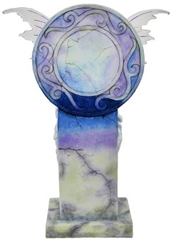Blå Himmel Fe Figur. En Drøm i Marmor. Fantastisk Polyresin Figur