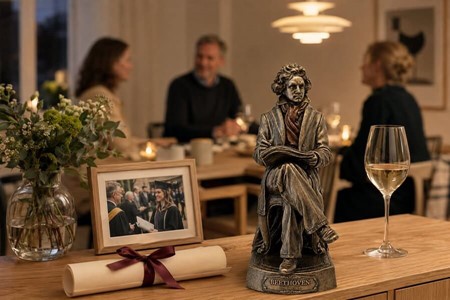 Ludwig van Beethoven Figur. Oplev genialiteten fanget i bronze