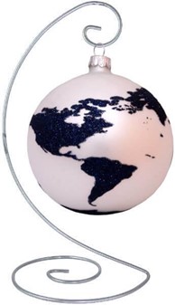 Julepynt. Metal stativ til julekugle med en diameter på 12 til 15 cm