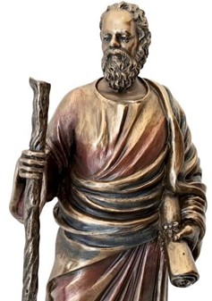 SOKRATES. En unik bronze figur af antikkens største filosof fra Athen