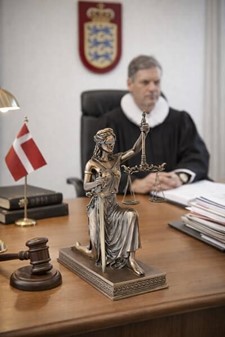 Eksklusiv Justitia figur. Perfekt gave til jurister og nyuddannet