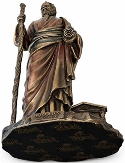 SOKRATES. En unik bronze figur af antikkens største filosof fra Athen
