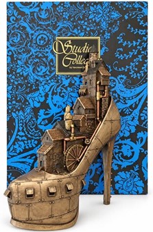 Steampunk sko-skulptur – Fantastisk by møder victoriansk maskineri