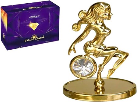 JOMFRU STJERNETEGN FIGUR. Unik Fødselsdagsgave med Swarovski Krystal