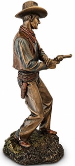 Cowboy figur i bronze finish. Vilde vestens sjæl til dit hjem