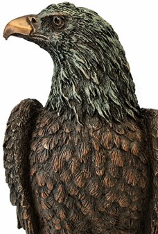 Majestætisk Ørnefigur i Bronze. Eksklusiv fuglefigur til skrivebord