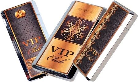 Luksuriøs Metal Lighter til VIP: Vælg Mellem Tre Elegante Mønstre