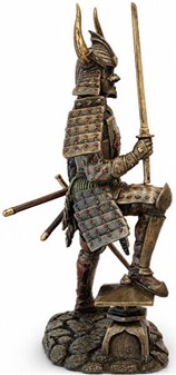 Samurai Figur Bronze. Unik Julegaveidé og Dekoration til Ham