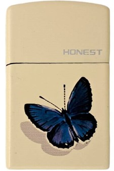 Sommerfugle elegance i lommeformat. Sej gas lighter i gaveæske