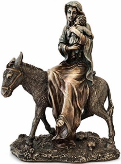 MARIA FIGUR. Maria med Jesusbarnet på et æsel på vej til Jerusalem