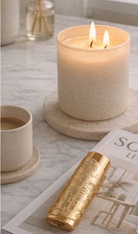 GAS LIGHTER. Eksklusiv Guld Lighter med Jet Flamme