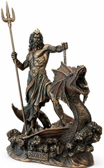 POSEIDON. Figur som gave til manden som har alt og gave til hjem