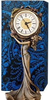 Eksklusiv Art Nouveau Ur Bronzefigur. Perfekt Bryllupsgave til Ham