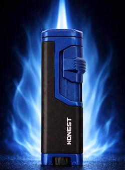 Stormlighter Blå-Sort. Perfekt Flamme i Hverdag og Eventyr