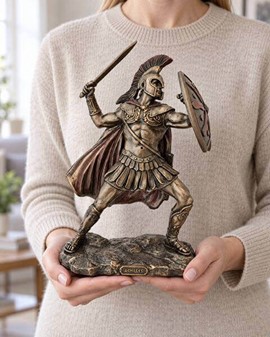 GRÆSK MYTOLOGISK FIGUR. Figur af Achilleus, helten fra trojanerkrigen