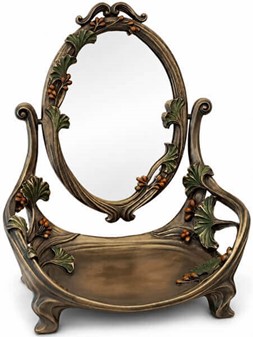 Sminkebord med roterende spejl i Art Nouveau. Til den stilfulde kvinde