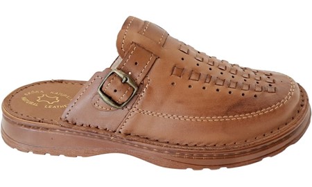 SANDALER. Moderne, billige herresandaler ægte læder med en gummisål