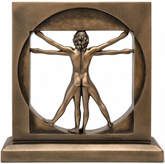 DEKORATION TIL HJEMMET. Figur af Vitruvianske Mand, Leonardo da Vinci