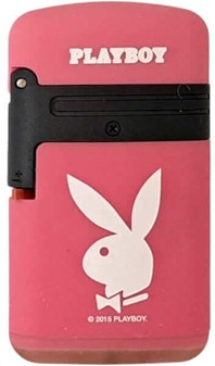 Playboy Gas Lighter Lyserød med Jetflamme. Vindtæt og Genopfyldelig