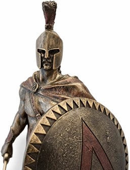 LEONIDAS SKULPTUR. Spartansk kriger og konge - Pynte figur til hjemmet