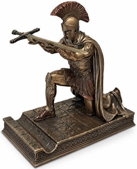 SKULPTURER TIL HJEMMET. Romersk Centurion Figur - Kuglepensholder