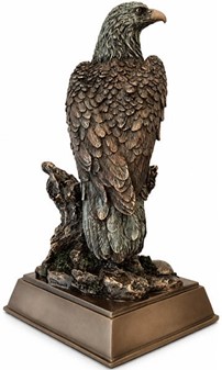 Majestætisk Ørnefigur i Bronze. Eksklusiv fuglefigur til skrivebord