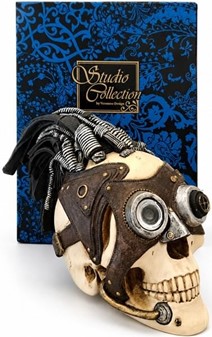 Steampunk kranie figur. Unik dekoration og smuk gave til ham