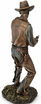 Cowboy figur i bronze finish. Vilde vestens sjæl til dit hjem