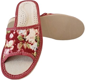 SOMMER SLIPPERS DAME. Billigste, flerfarvede hjemmesko med åben tå