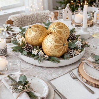 Guldfeber på Juletræet! 6 Matte Julekugler med Glimmer-Wow! Ø 8 cm
