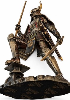 Samurai Figur Bronze. Unik Julegaveidé og Dekoration til Ham