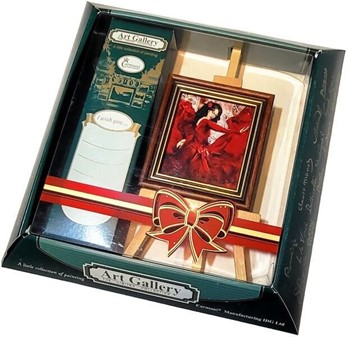 MORS GAVE. Smuk miniature af kopi Vanessa Preston maleri