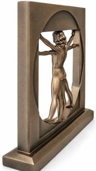 DEKORATION TIL HJEMMET. Figur af Vitruvianske Mand, Leonardo da Vinci
