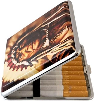 Cigaretetui til 20 Stk. med Høvding. Opbevar cigaretter med klasse