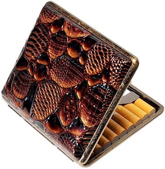 Beskyt dine cigaretter med stil: Elegant metal cigaretetui til 18 stk